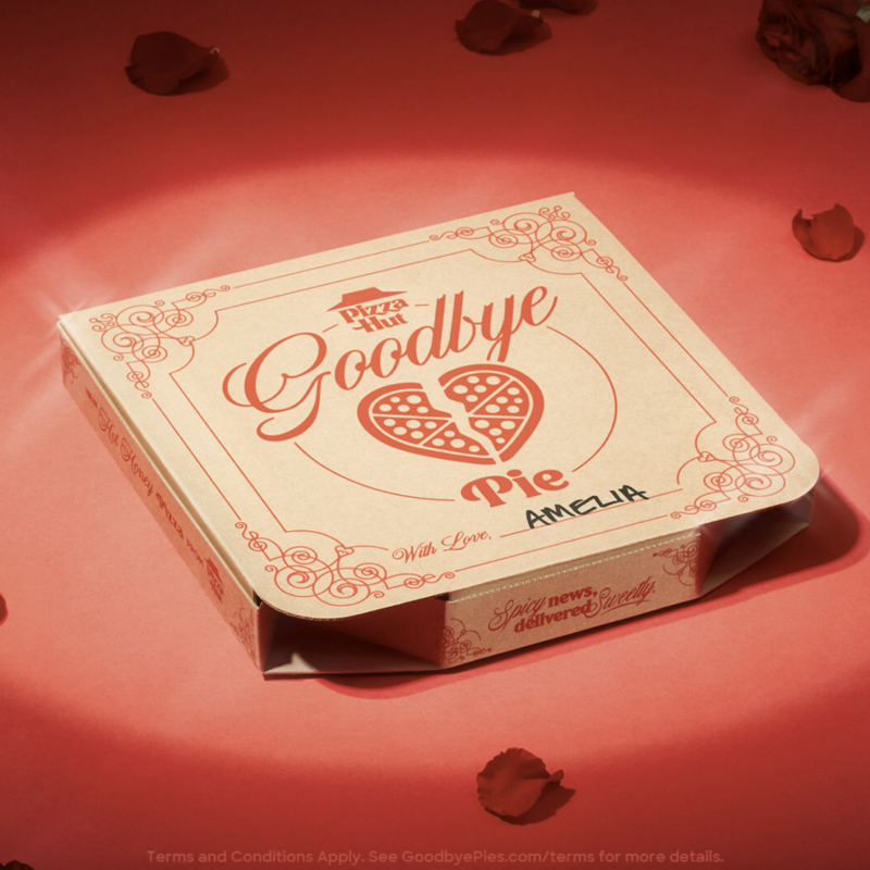 LA Heartbreak: "Goodbye Pies" for Valentine's Day with Pizza Hut delivering Spicy News in a Sweet Way